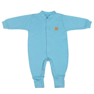 Macacão Longo Reversível Com Botão Em Suedine Liso