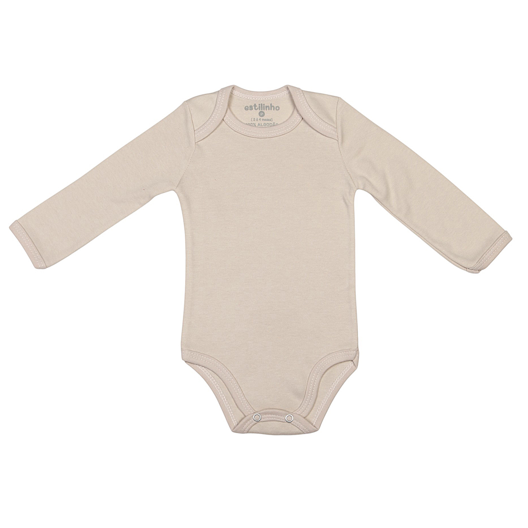 Kit Body Longo Três Peças Liso Básico Suedine - Imagem 5