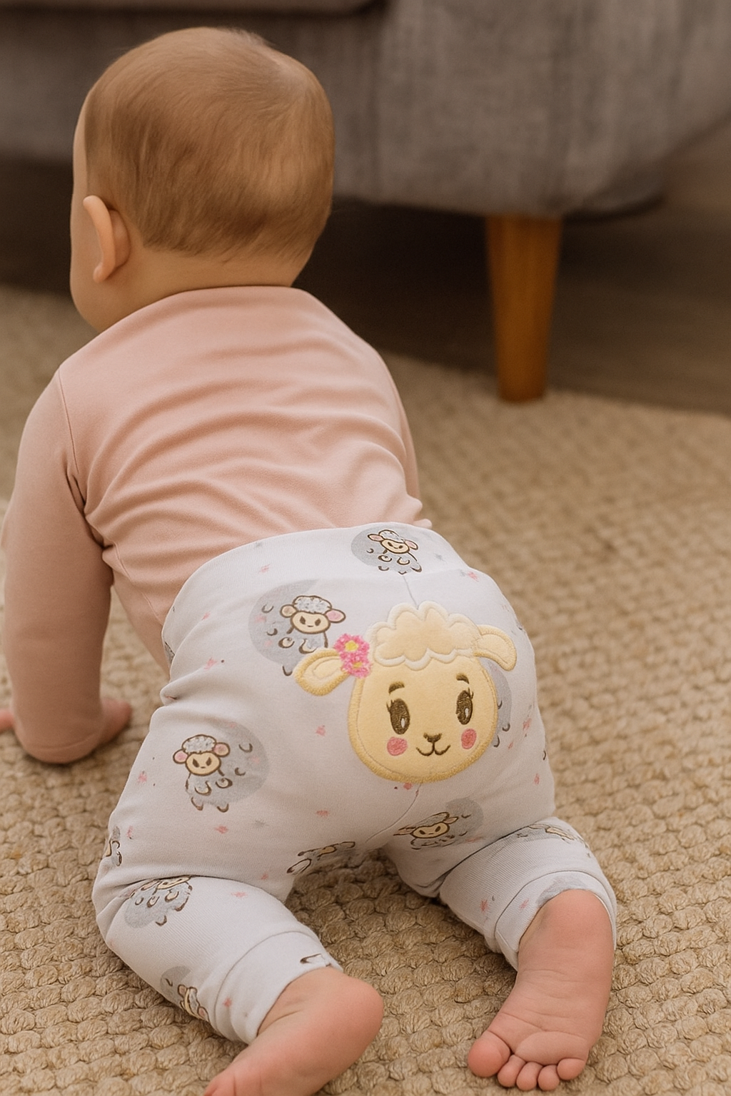 Conjunto Longo Suedine Bordado Bumbum Encanto - Imagem 3