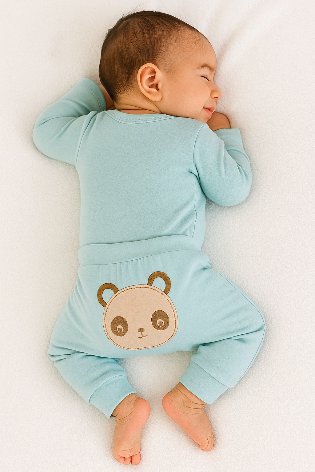 Conjunto Body Longo + Calça Suedine Bordado Bumbum - Imagem 3