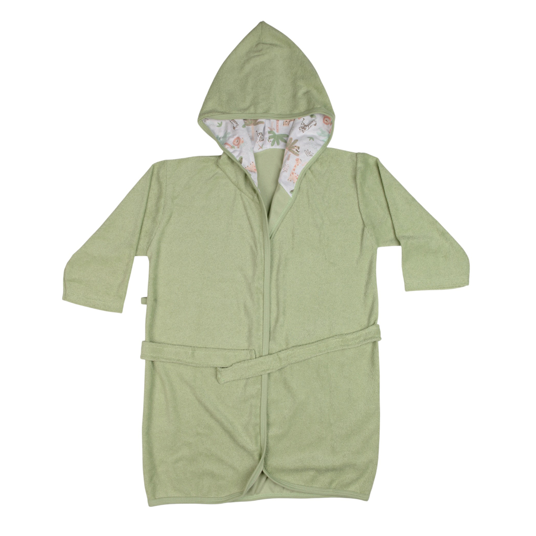 Roupão Infantil C/Capuz Forrado Malha 100% Algodão