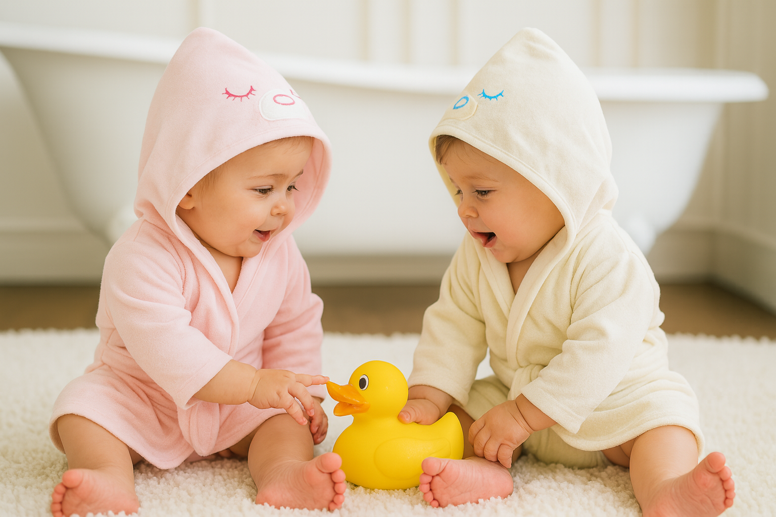 Roupão Infantil C/Capuz Bordado Forro Malha 100% Algodão - Imagem 3