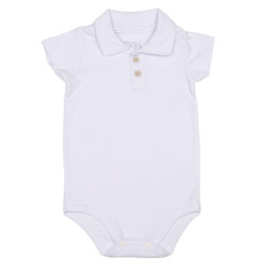 Body Polo Curto Liso Básico Pima