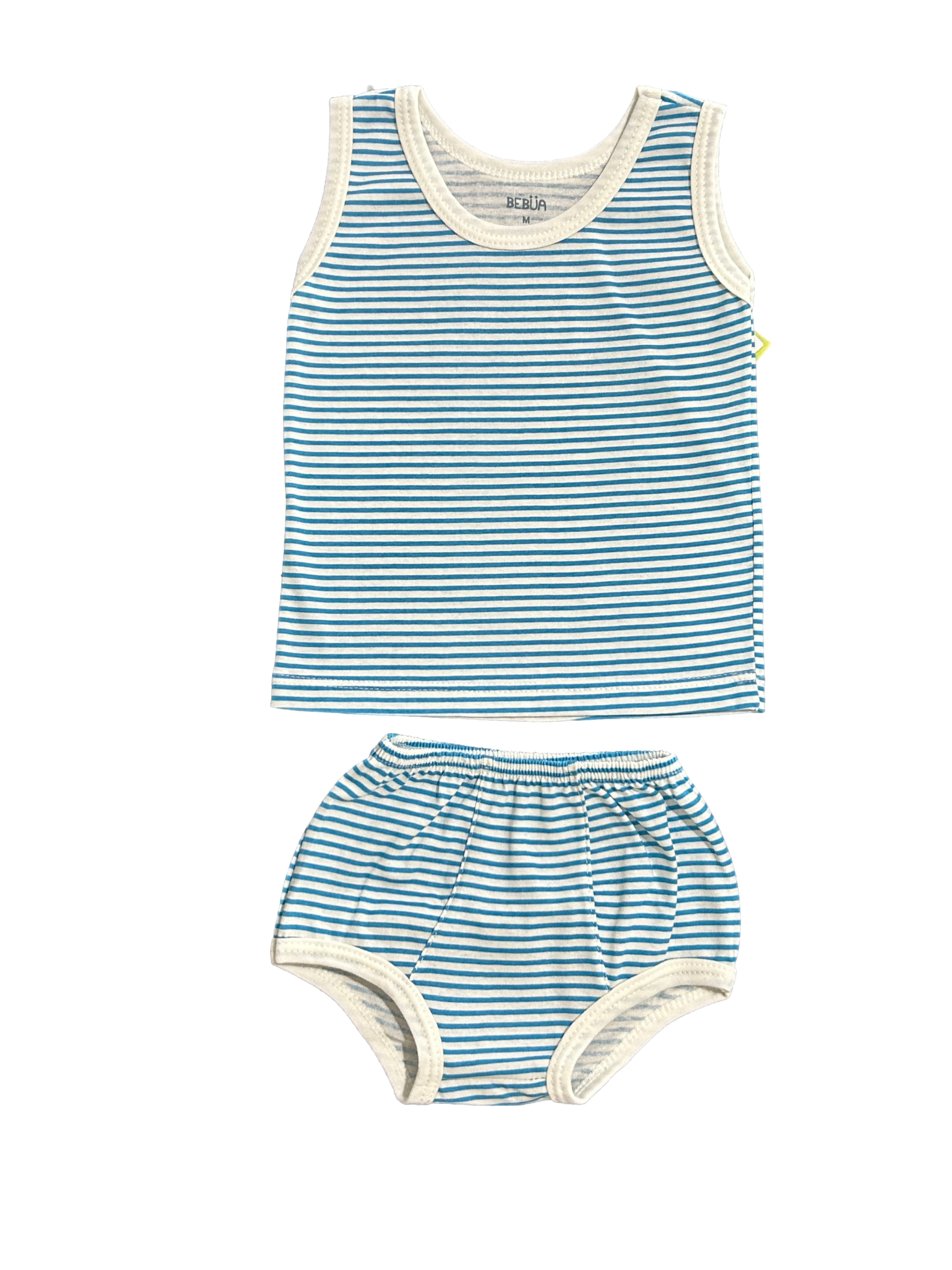 Pijama Regata+Tapa Fralda Malha Listrada 100% Algodão - Imagem 3