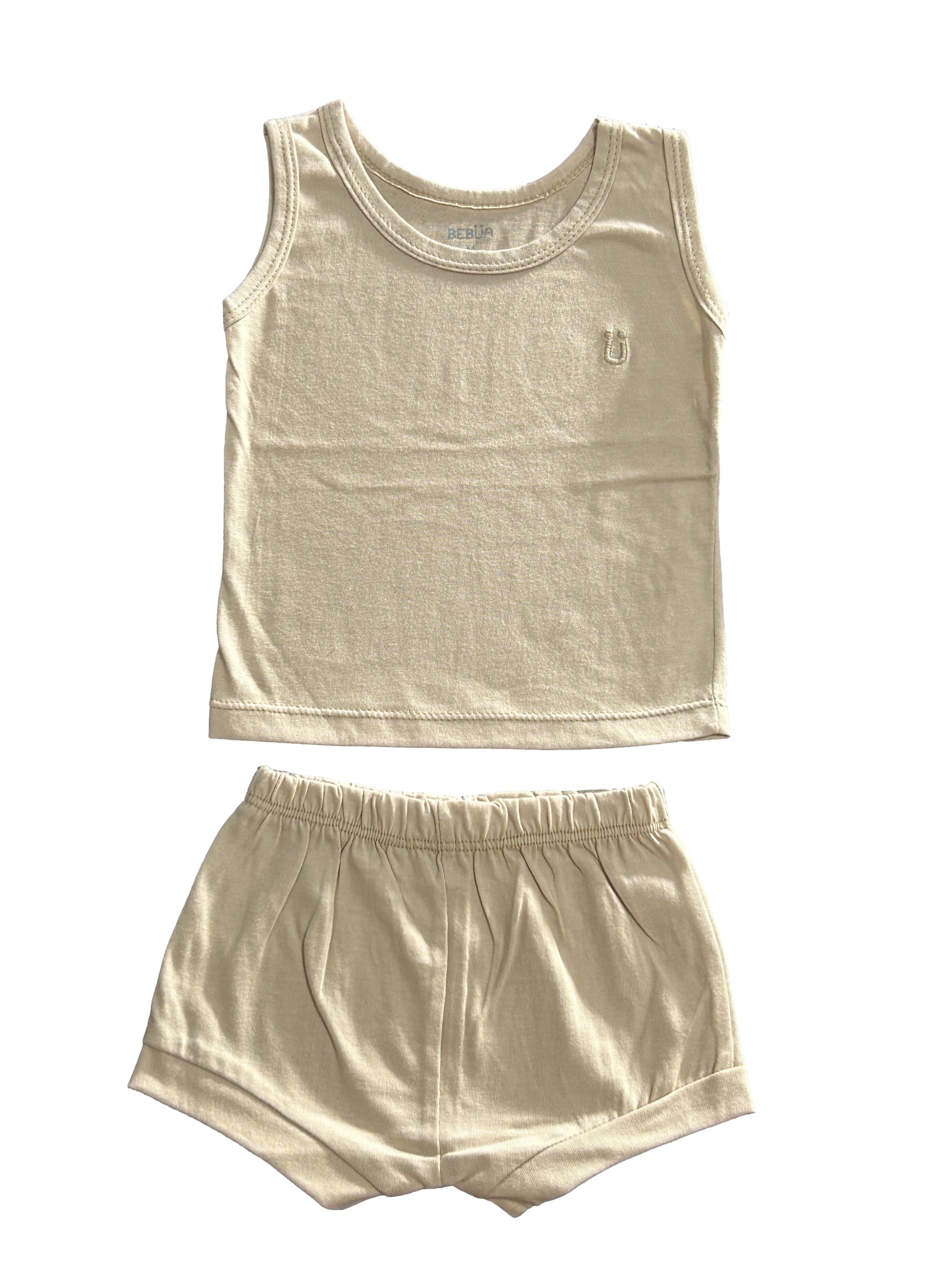 Pijama Regata+Shorts Malha 100% Algodão