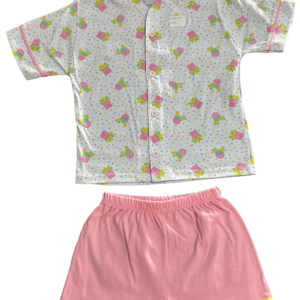 Pijama Americano Curto+Shorts Malha Cactos