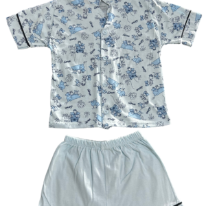 Pijama Americano Curto+Shorts Malha Safari