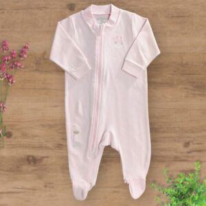 Macacão Suedini com Zíper e Pezinho Fechado Girafinha