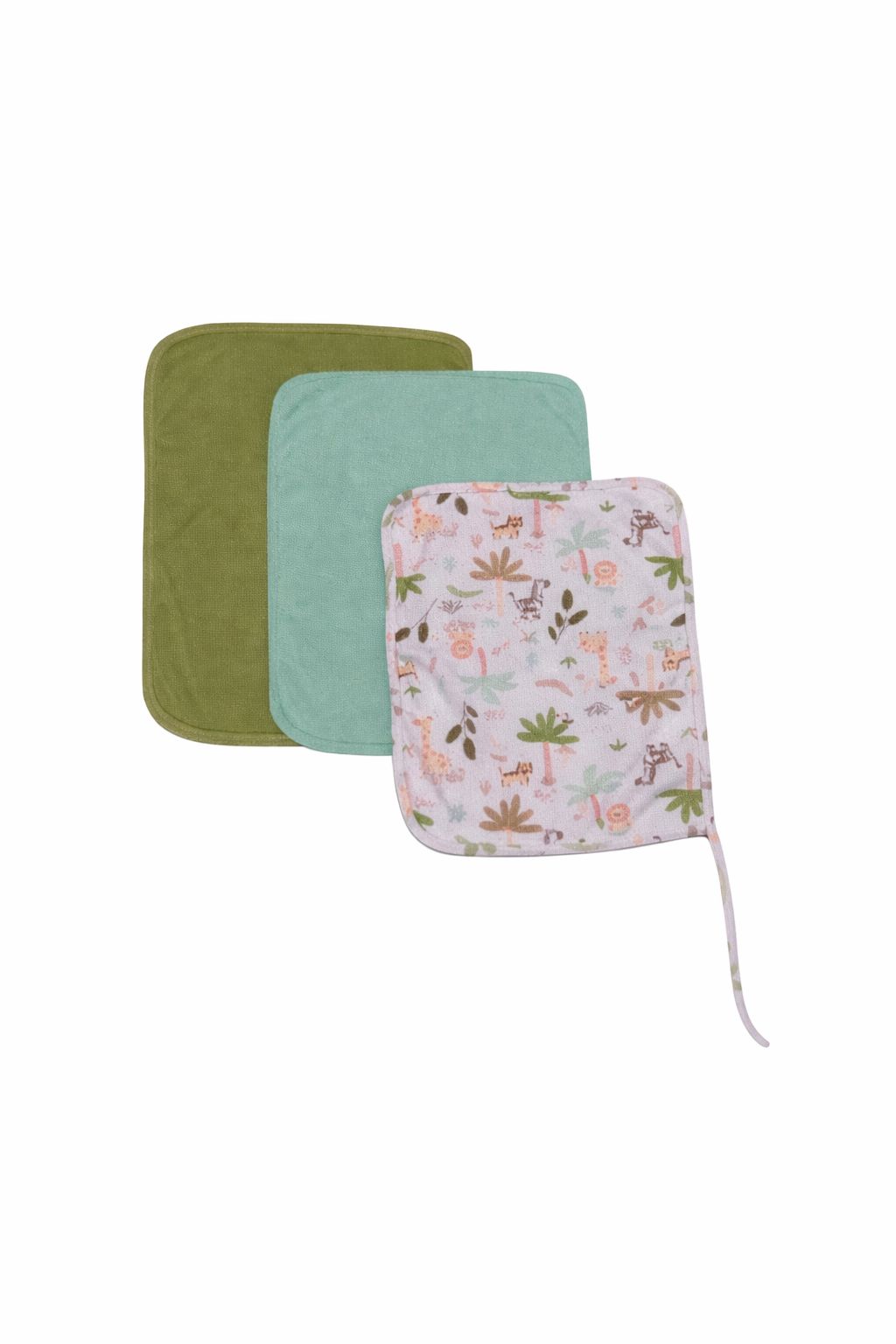 Kit Três Panos De Boca Com Prendedor De Chupeta - Imagem 2