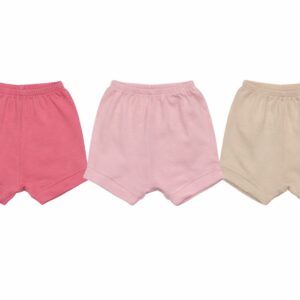 Kit Três Shorts Suedine Liso Basíco