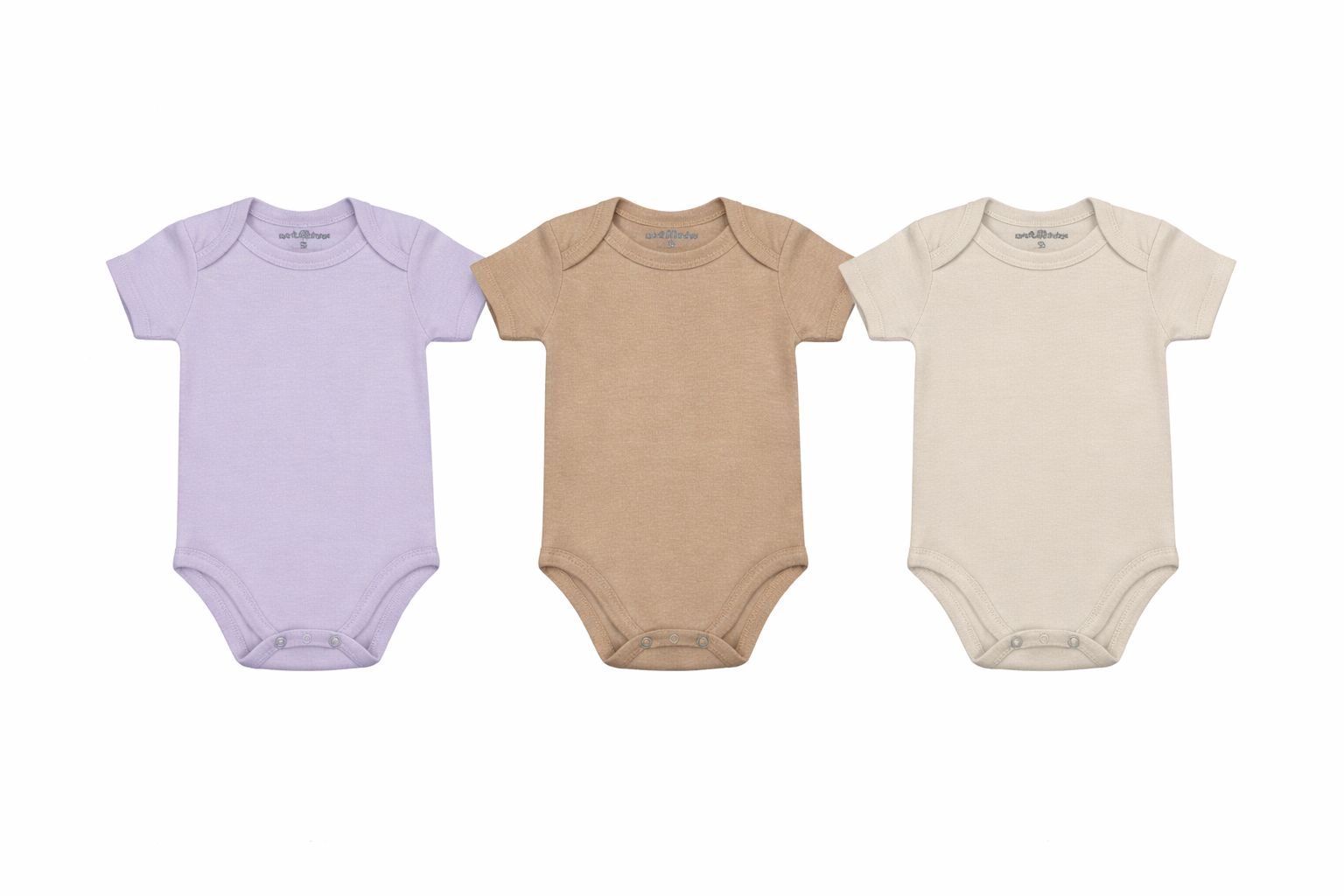 Kit Três Body Curto Suedine Liso Basíco