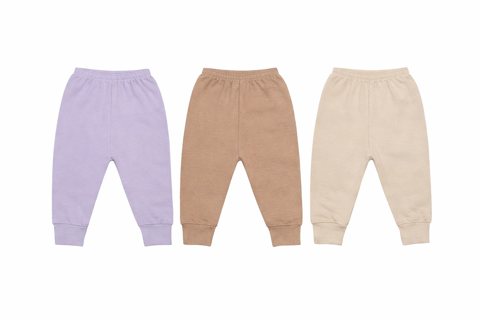 Kit Três Calças Suedine Reversível Liso Basíco