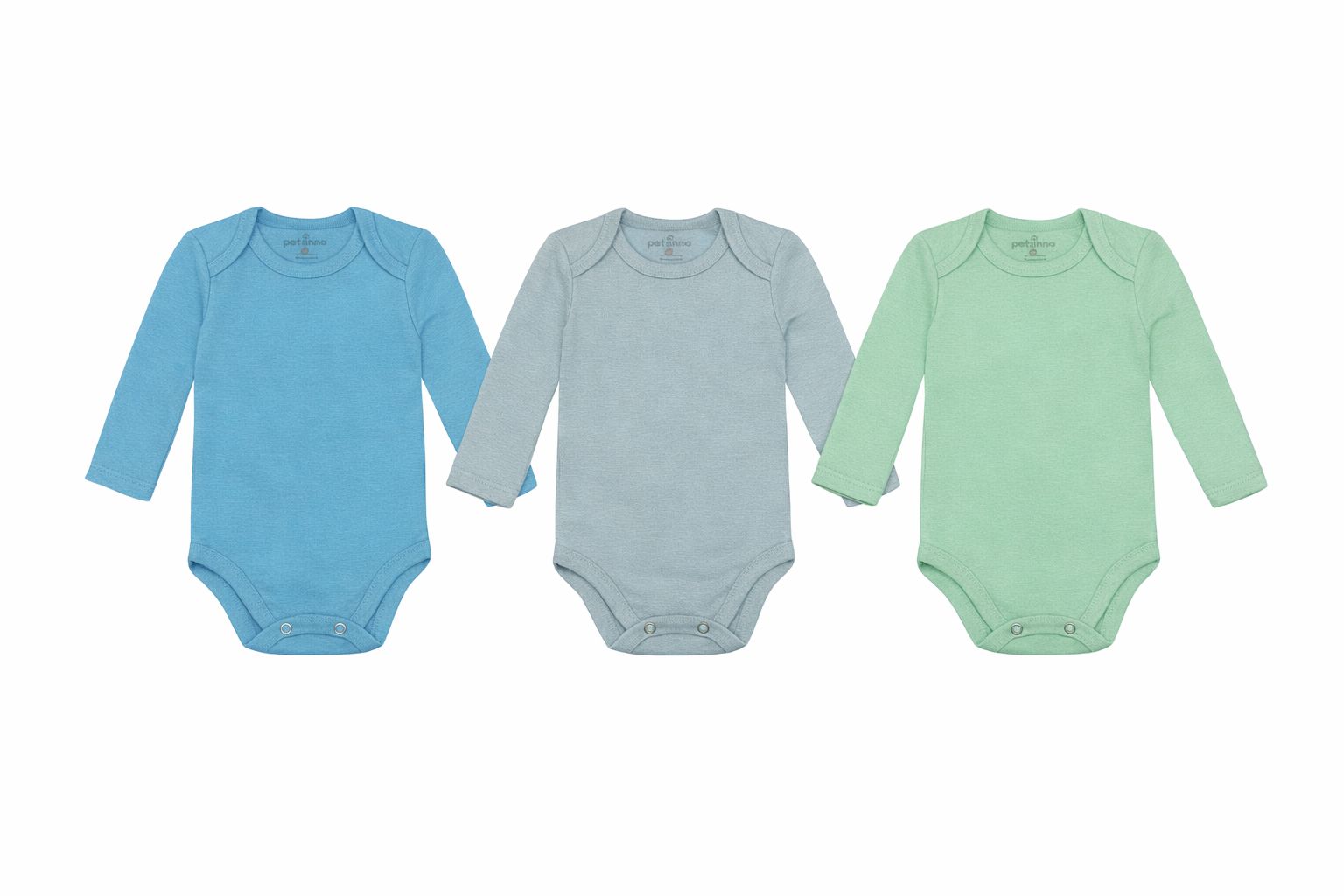 Kit Três Body Longo Suedine Liso Básico