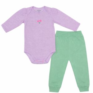 Conjunto Longo Suedine Bordado Bumbum Encanto